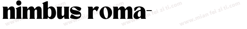 nimbus roma字体转换